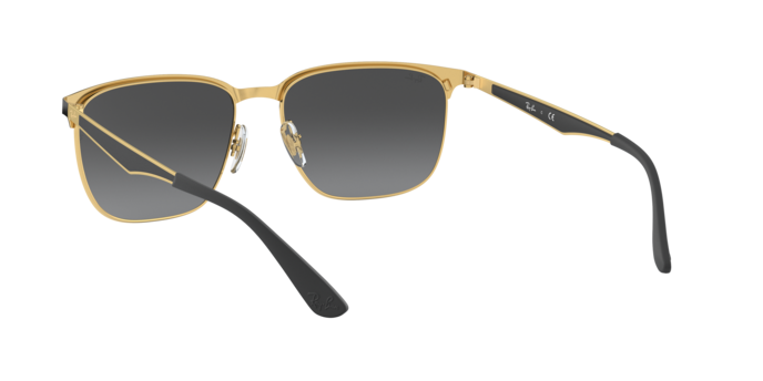 Ray-Ban RB3569 187/88 Black On Gold Sunglasses for Men and Women