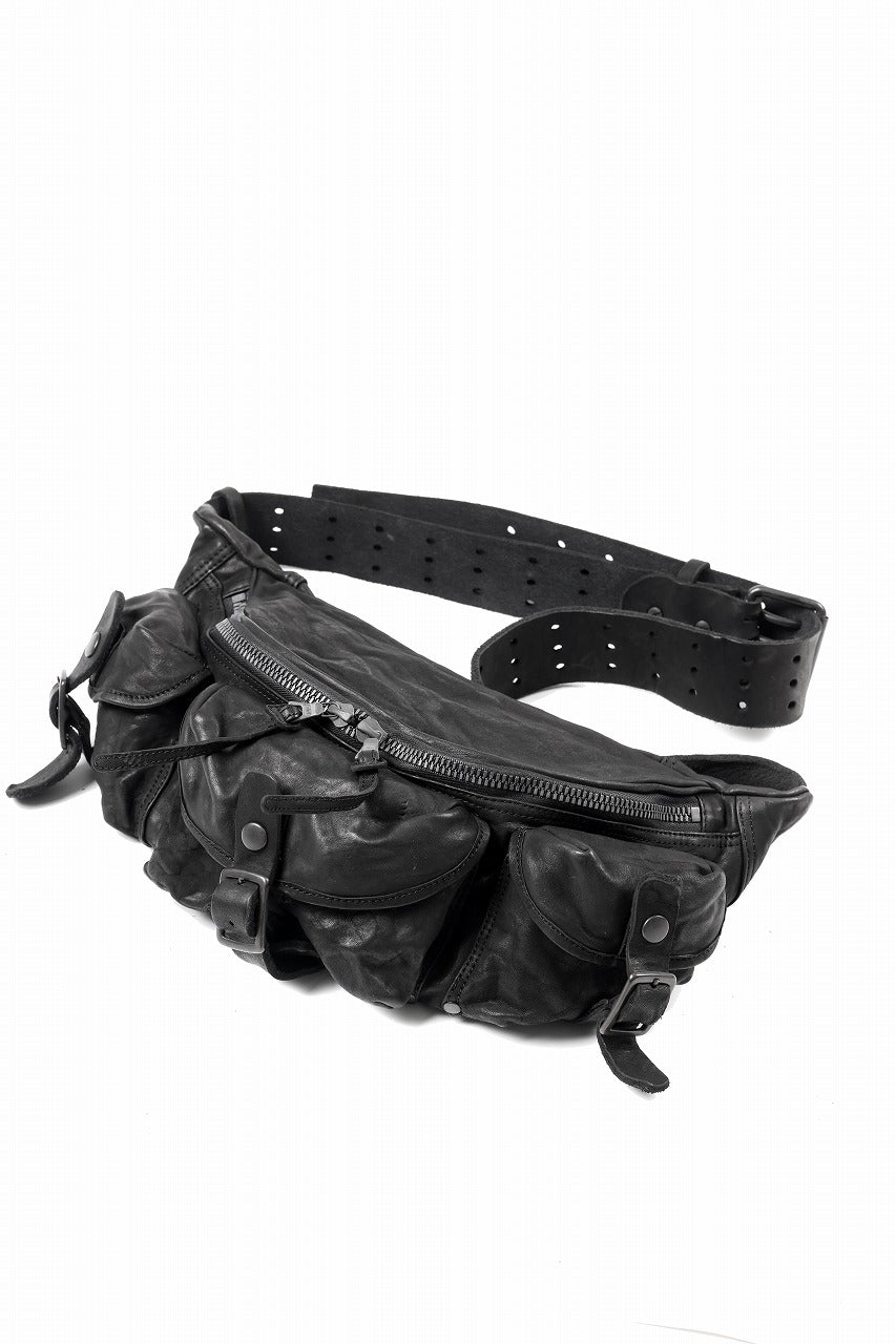 ISAMU KATAYAMA BACKLASH 3 PIN-BELT SHOULDER BAG / OBJECT DYED