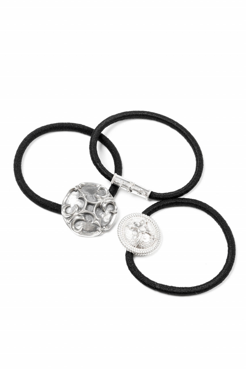 BACKLASH THE LINE CONCHO SILVER 925 HAIR TIES BRACELET (SILVER) の