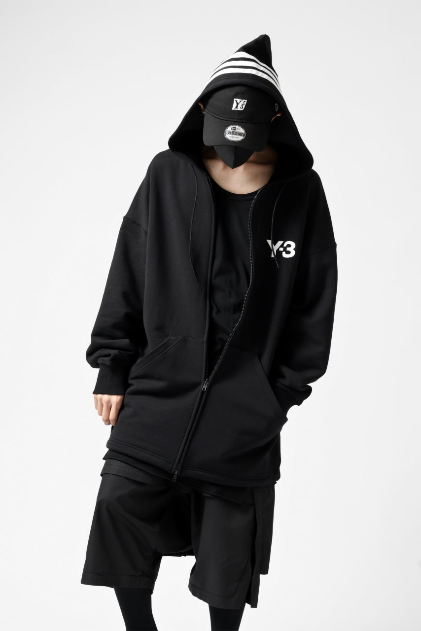 Y-3 Yohji Yamamoto FULL ZIP HOODIE PARKA / FRENCH TERRY (BLACK)の