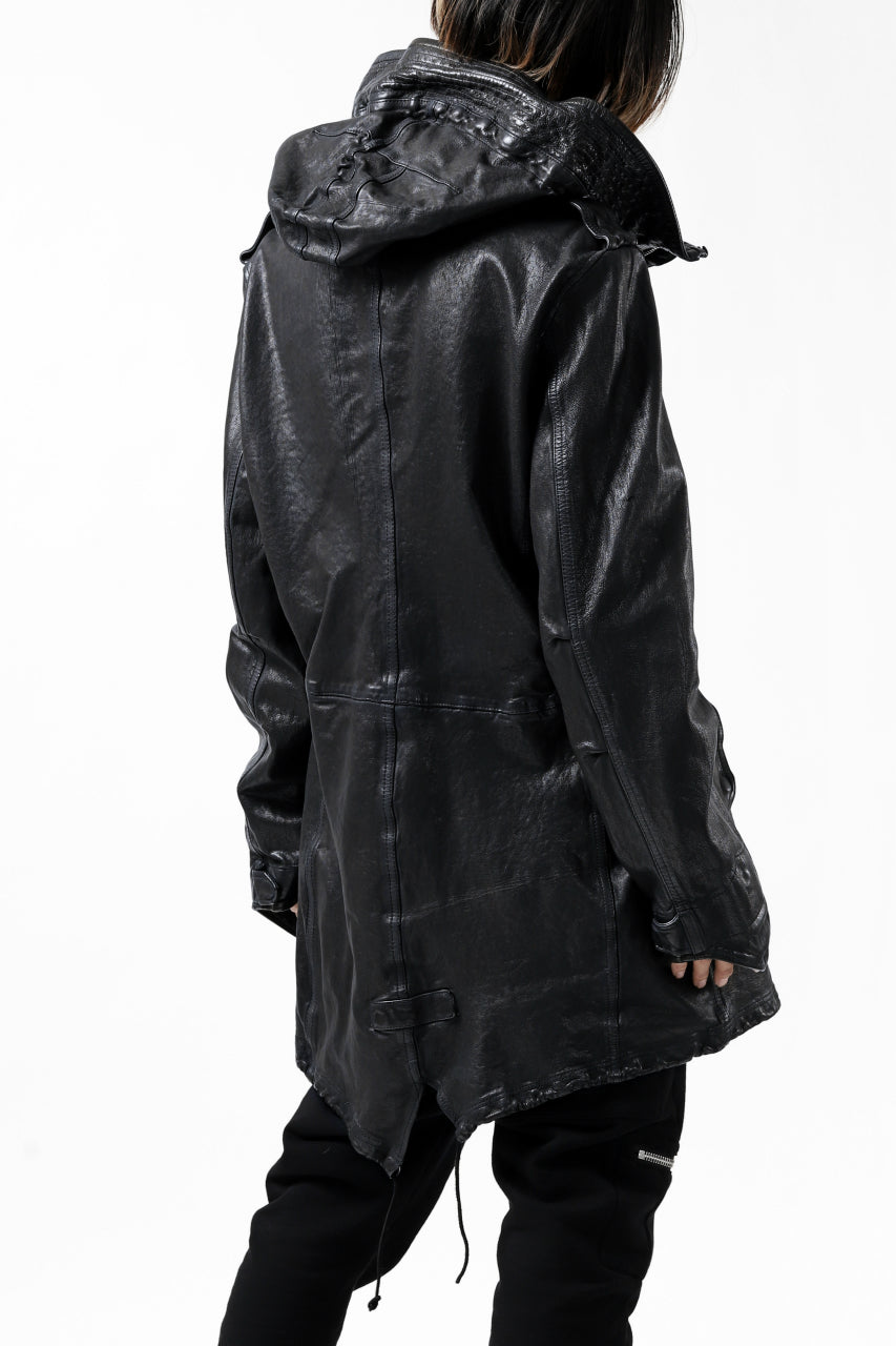 ISAMU KATAYAMA BACKLASH MODS COAT / GOAT LEATHER (GARMENT + SPRAY