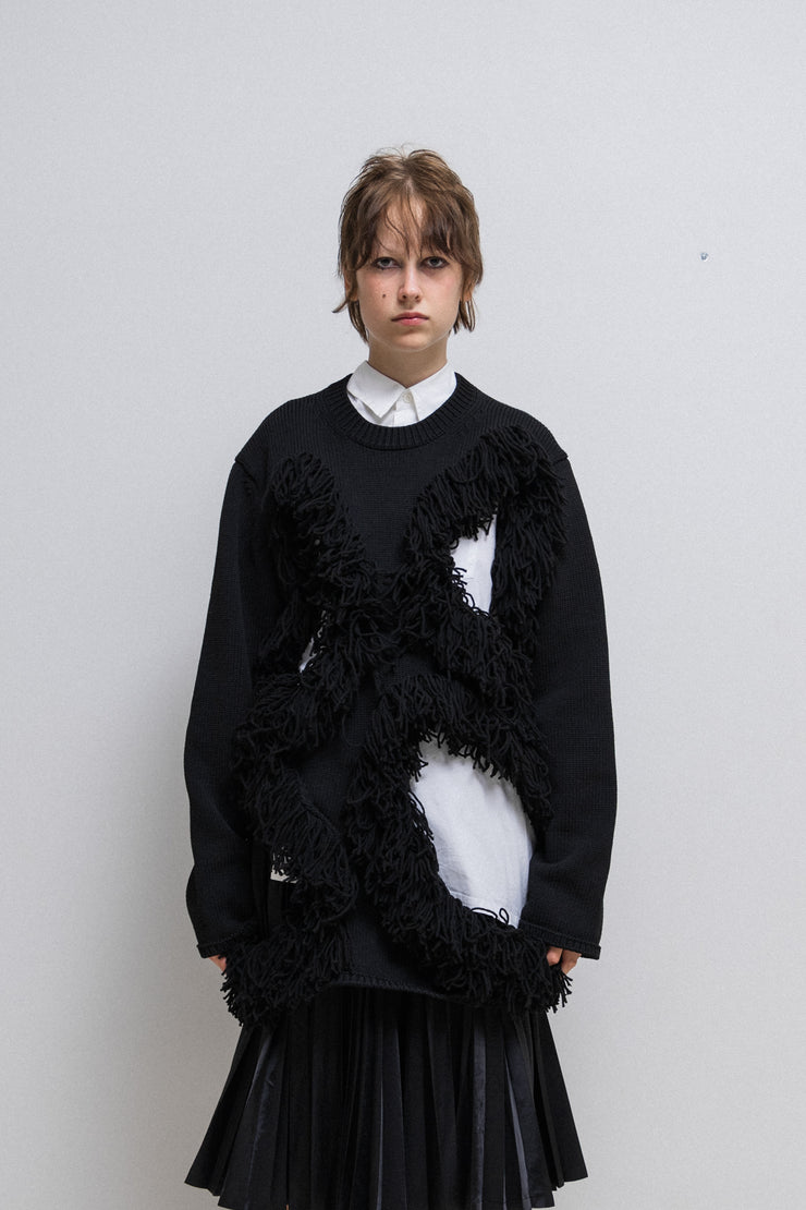 COMME DES GARÇONS HOMME PLUS - FW23 Thick sweater with wide