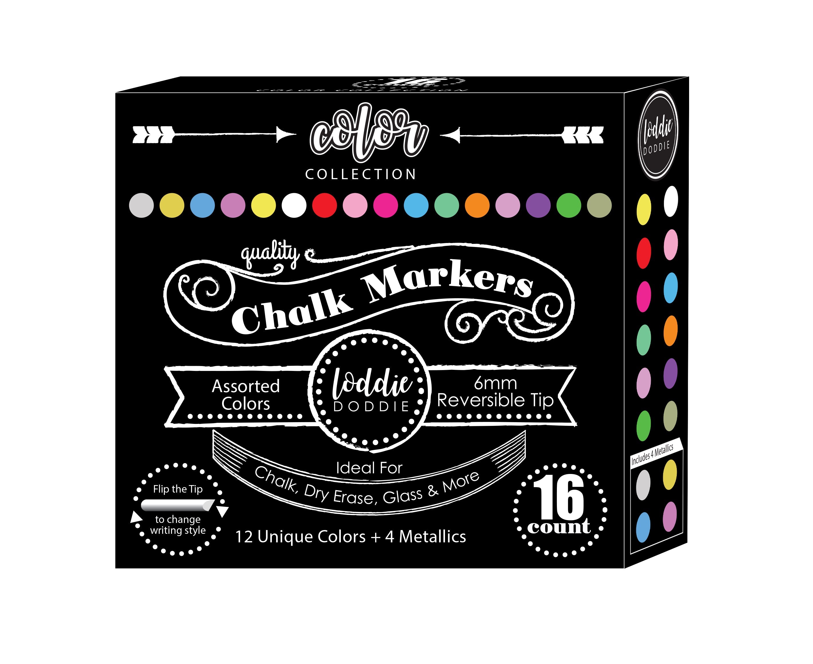 16ct Chalk Markers- Artists Assortment – LoddieDoddie