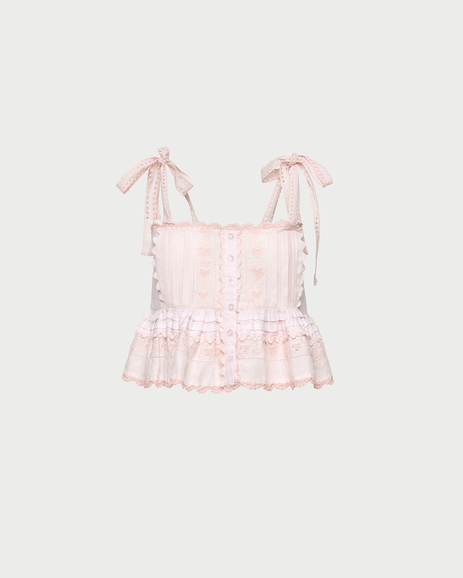Suzie Pink Embroidered Top | Tops | Apparel
