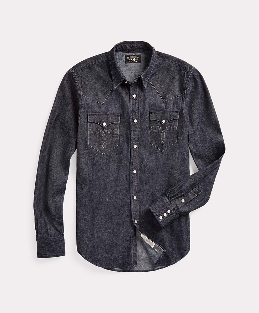 Slim Fit Denim Western Shirt(L(MEN) Rinse/リンス): RRL