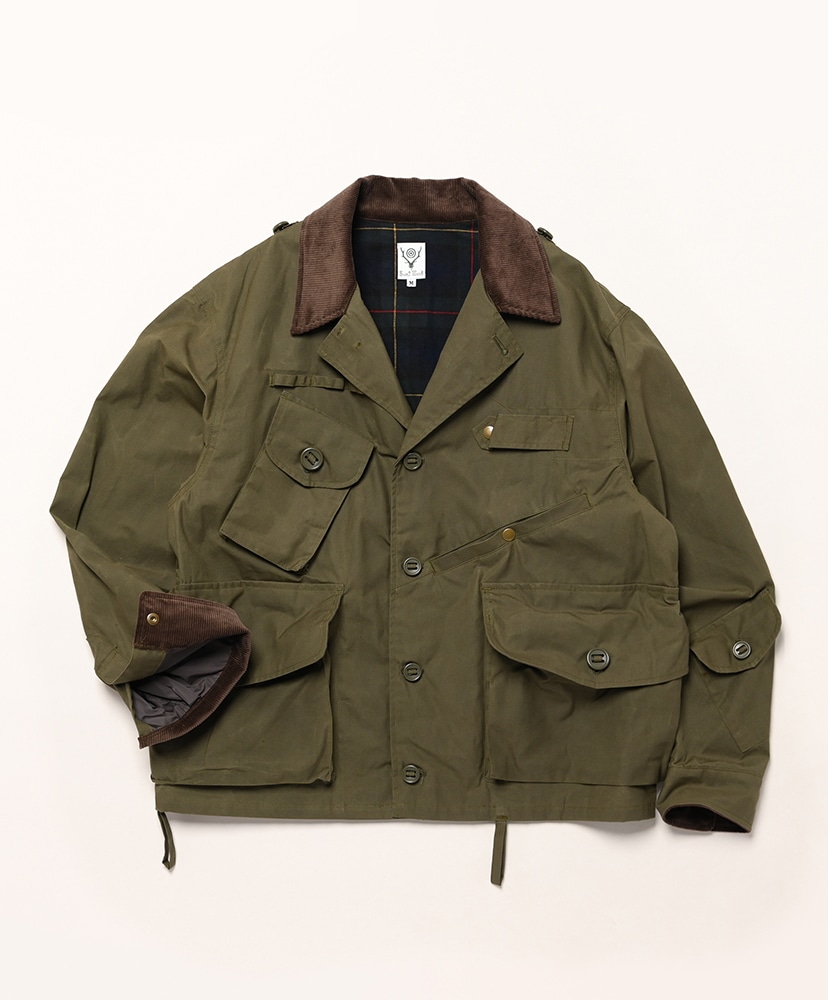 Tenkara Shirt - Waxed Cotton(L(MEN) Olive/オリーブ): South2 West8