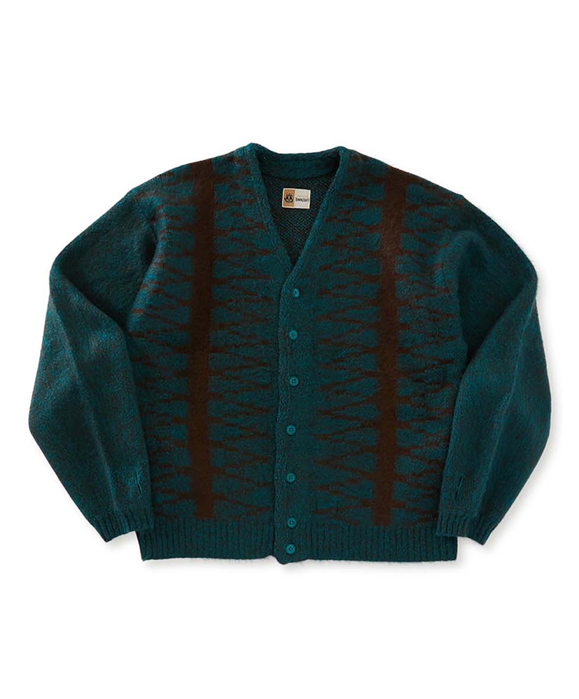 TOWNCRAFT シャギーパターンカーディガン(L(MEN) Camel/キャメル