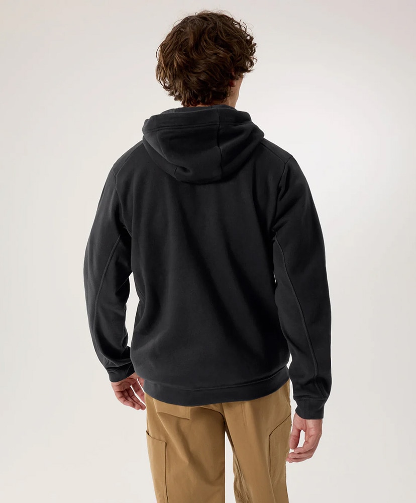 Emblem Fleece Full-Zip Hoody Men's(L(MEN) Black/ブラック): ARC'TERYX