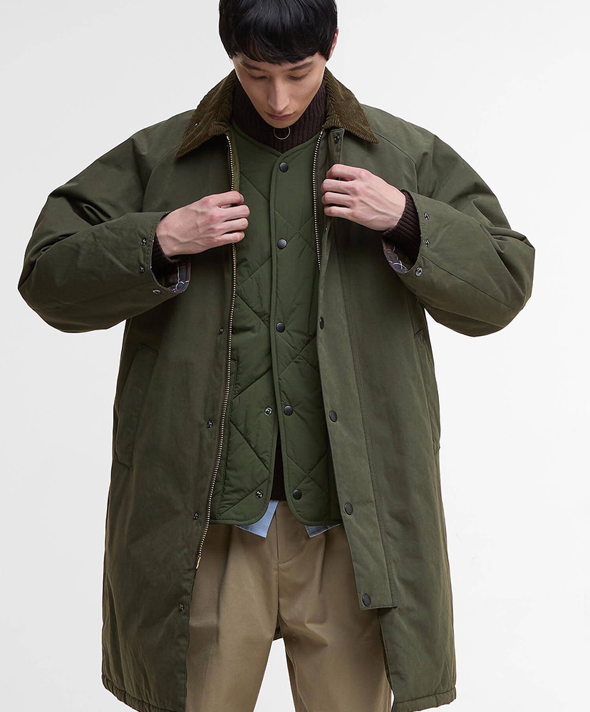 Padded Exmoor Coat(34(MEN) Black/BLK): Barbour