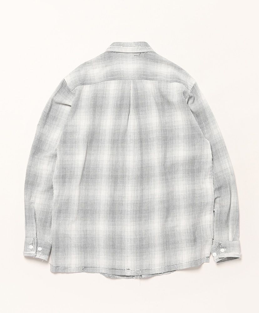 Rough Cut Shirt(L(MEN) Smoke Check/スモークチェック): ensou.