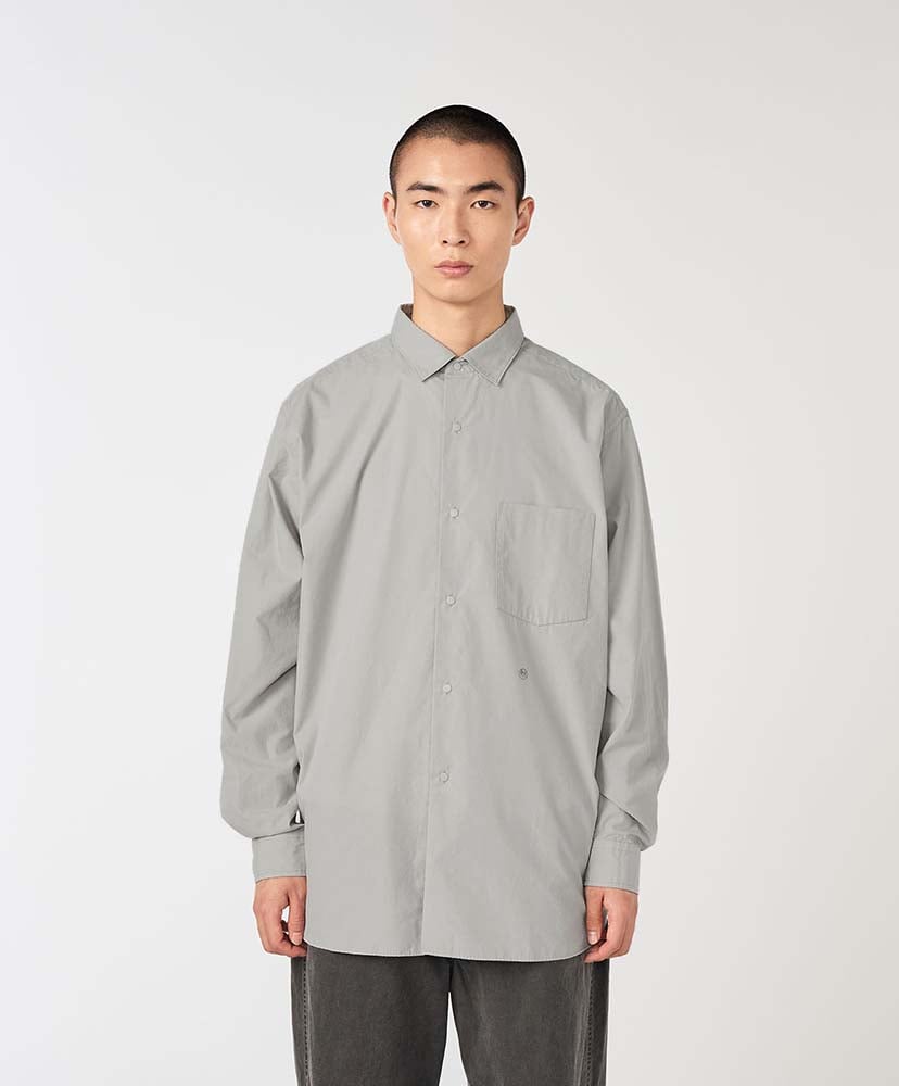 Regular Collar Wind Shirt(0(WOMEN) H/グレー): nanamica