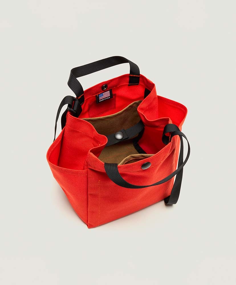 Small Side Pocket Tote - Canvas Nylon(FREE Black/ブラック