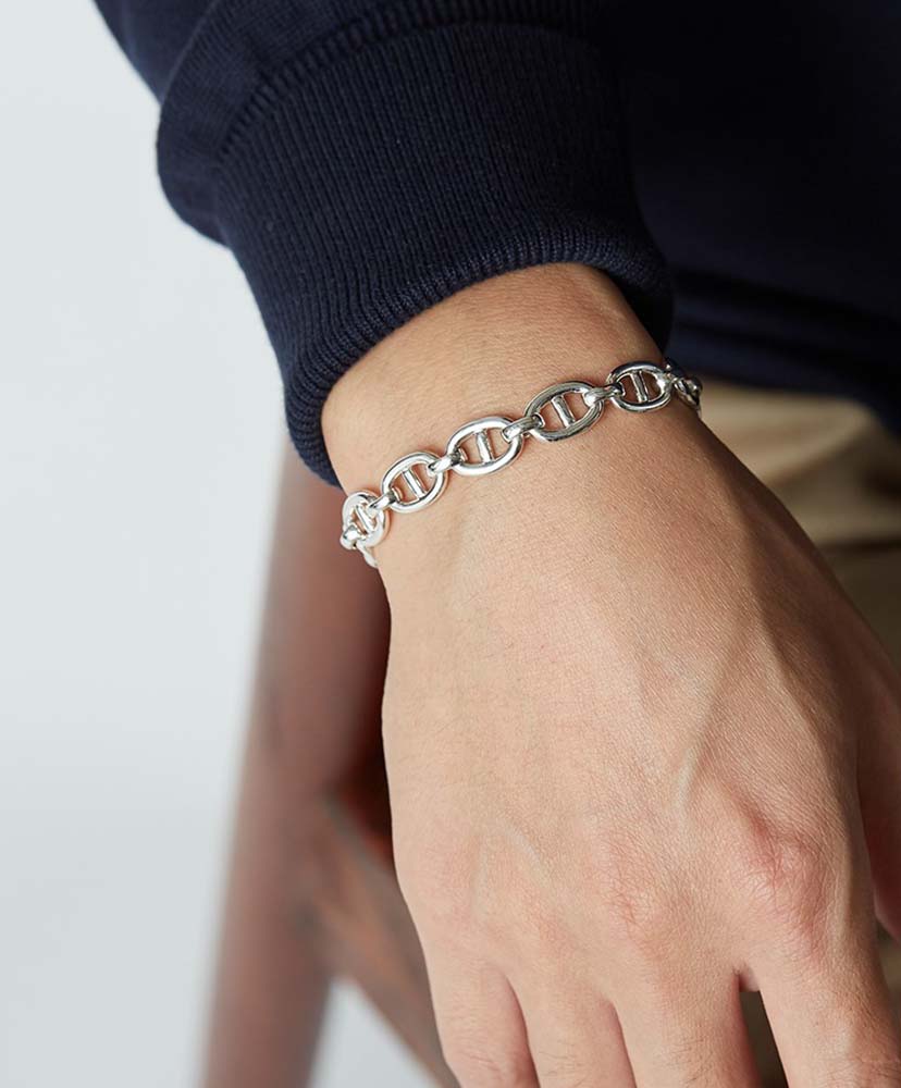 Anchor Link Bracelet - 10mm(19 Silver/シルバー): XOLO JEWELRY
