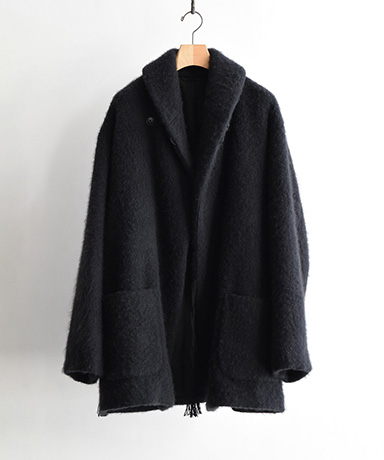 カシミヤ ショールカラーコート(2(MEN) Black/ブラック): COMOLI