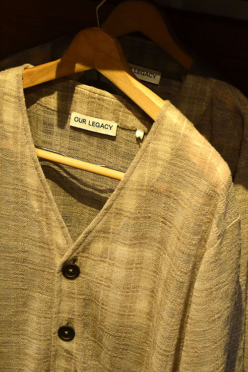OUR LEGACY [アワーレガシー] 23SS CARDIGAN [GREY DISINTEGRATION]