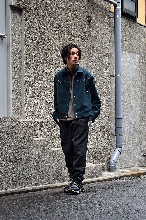 NEEDLES[ニードルズ] 23AW Piping Cowboy Jacket - Double Cloth [Green]