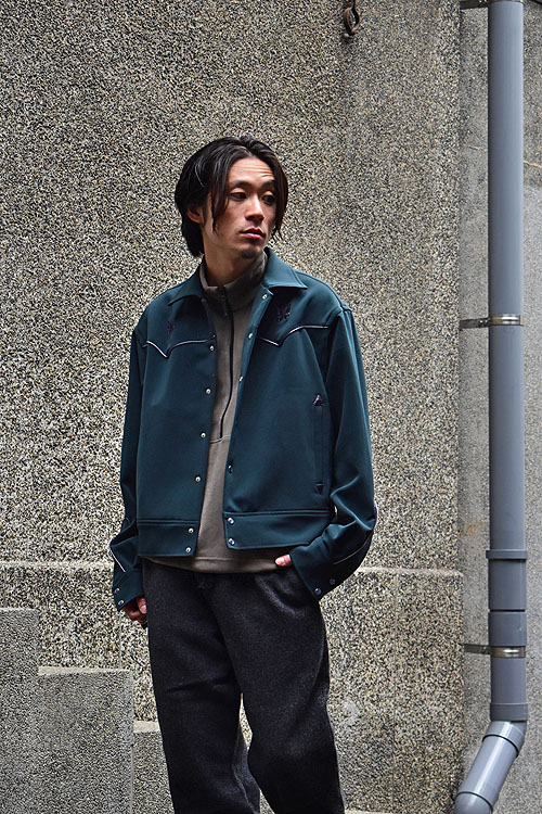 NEEDLES[ニードルズ] 23AW Piping Cowboy Jacket - Double Cloth [Green]