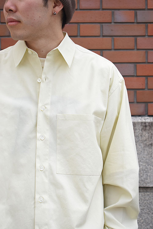 AURALEE[オーラリー] Washed Finx Twill Big Shirt