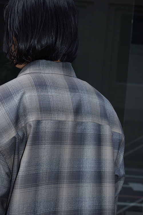 AURALEE[オーラリー] Super Light Wool Check Shirt - 8/30(fri)~ Launch