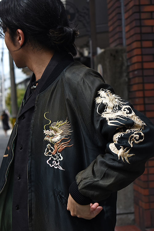 GOLD-ACETATE SOUVENIR JACKET JAPAN MAP [BLK] - 9/28(sat)~ Launch