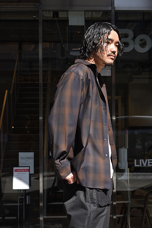 AURALEE[オーラリー] 23SS Super Light Wool Check Shirt