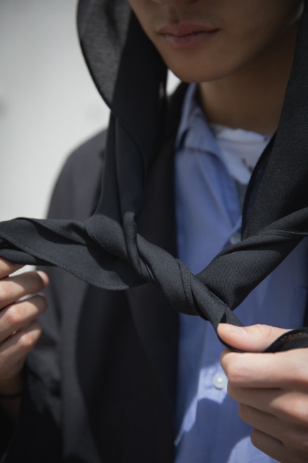 KIJIMA TAKAYUKI[キジマタカユキ] Poly & Wool Detachable Scarf