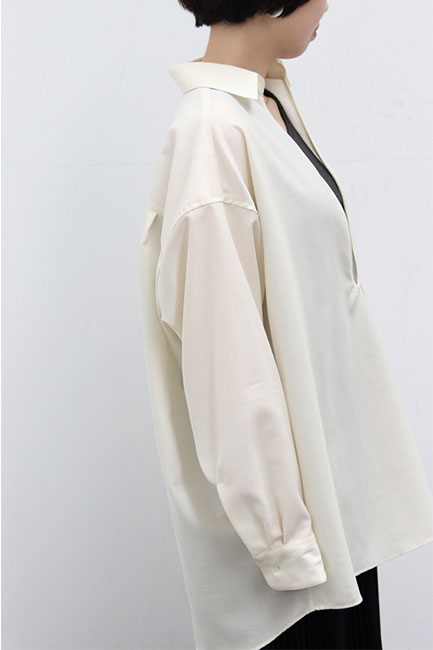 Graphpaper/グラフペーパー】Wool Cupro Skipper Shirt/ウールキュプラ