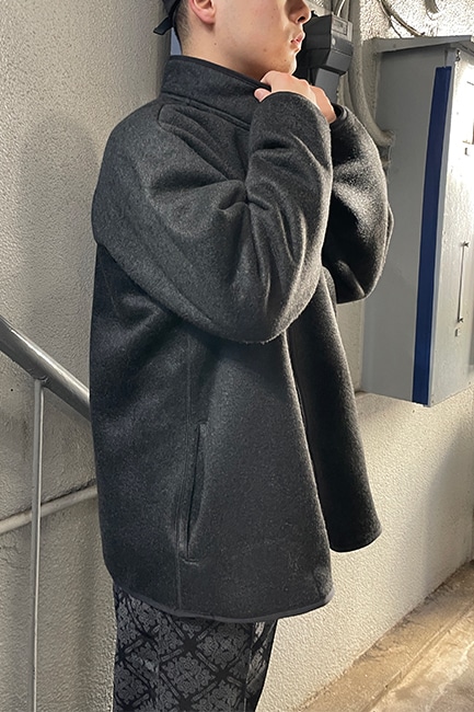 blurhms/ブラームス】Pe/Silk Fleece ZIP Jacket