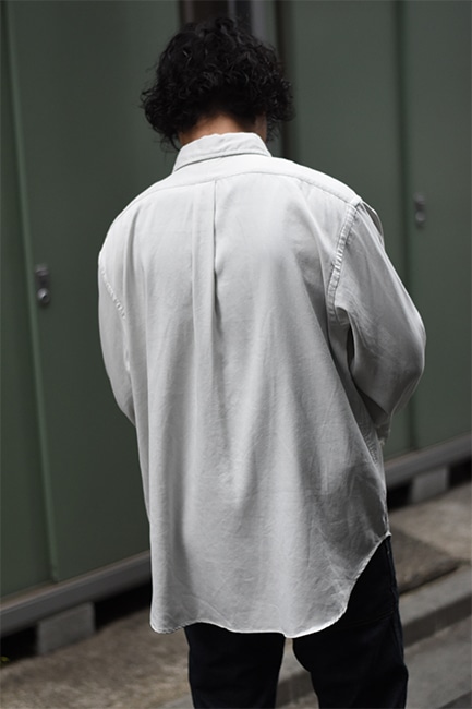 A.PRESSE/アプレッセ】Double Weave Twill Regular Collar Shirt