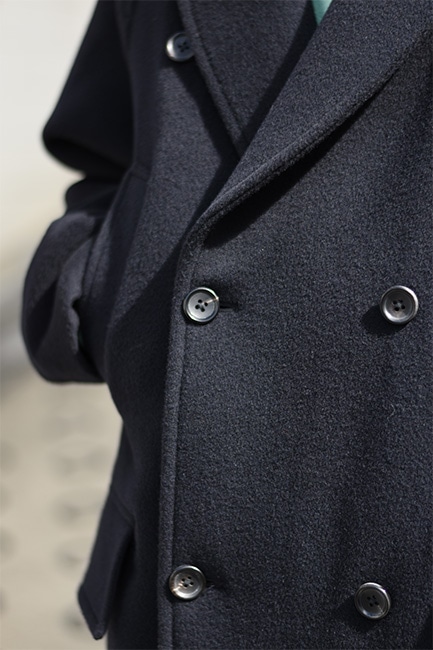 blurhms/ブラームス】Wool Beaver Double-Breasted Coat