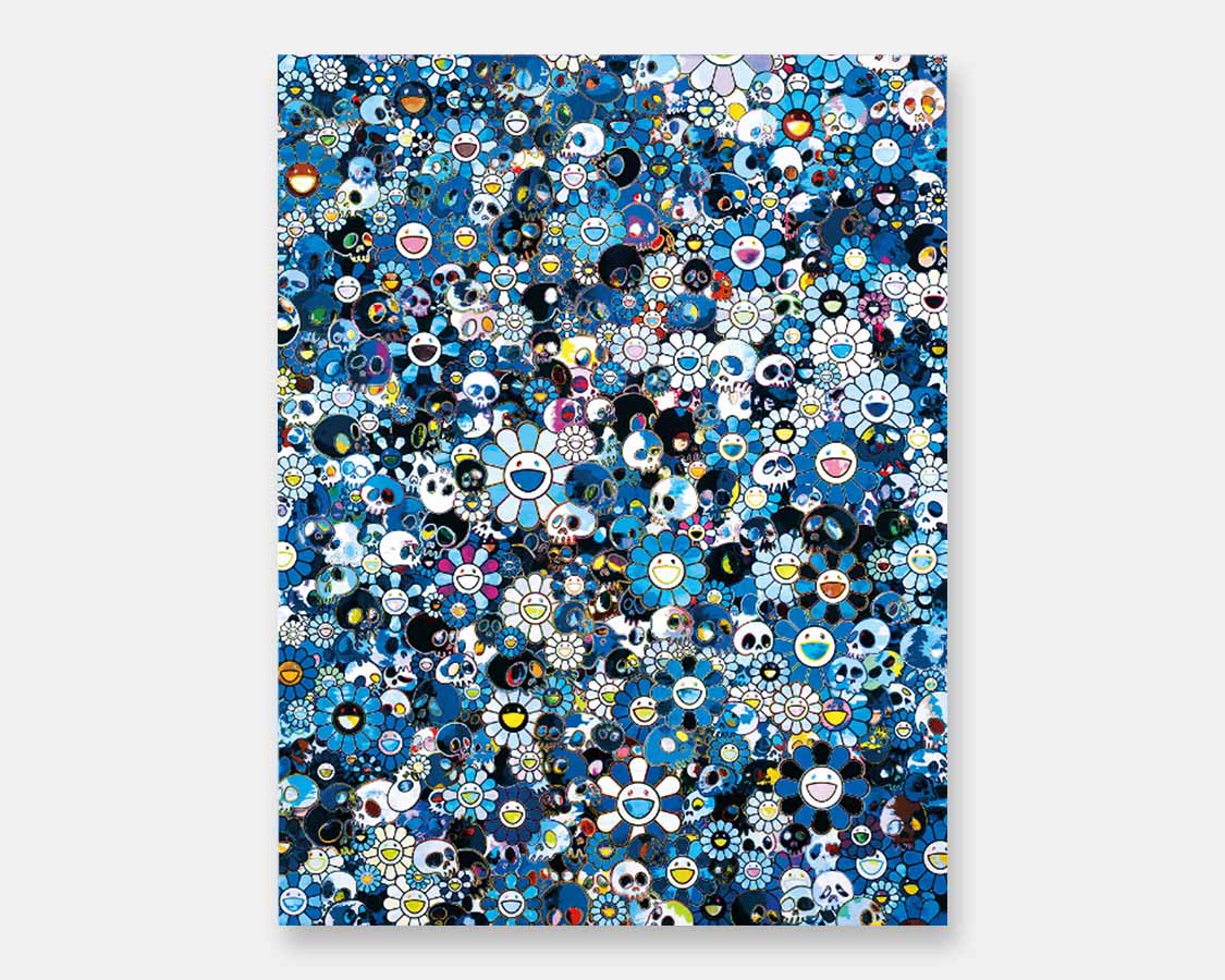 Takashi Murakami, Skulls & Flowers Blue, 2016 - 高士畫廊 Loftyart