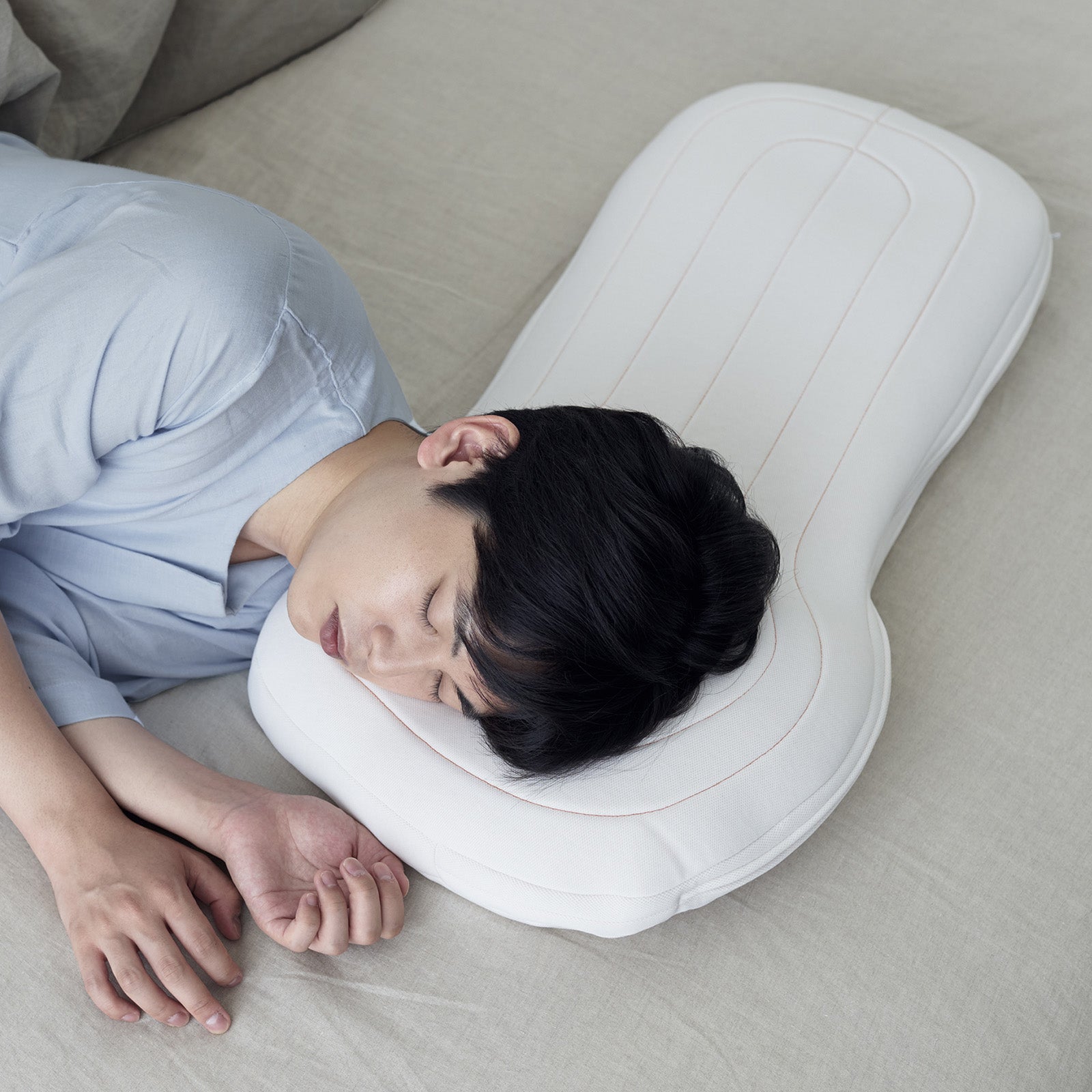 5セルピロー エスカルゴ・ソフトパイプ 快眠枕 横向き寝 洗える