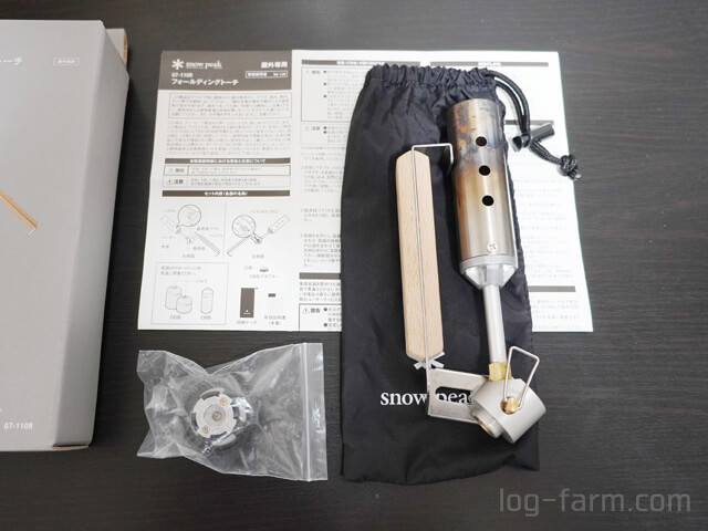 SnowPeakフォールディングトーチ】抜群の火力で湿った炭・薪も余裕で着火！