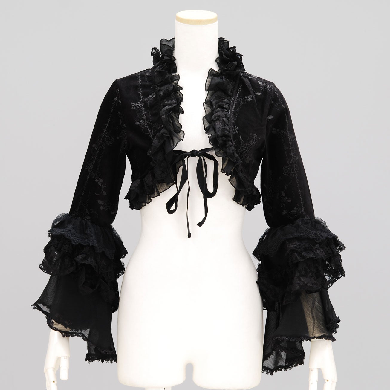 FRILL Velour Bolero Jacket by h.NAOTO