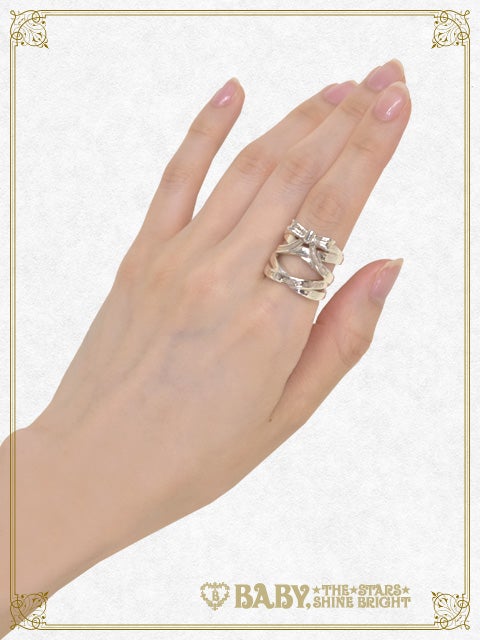 Lace Up Ribbon Ring (2022) by Baby, the Stars Shine Bright