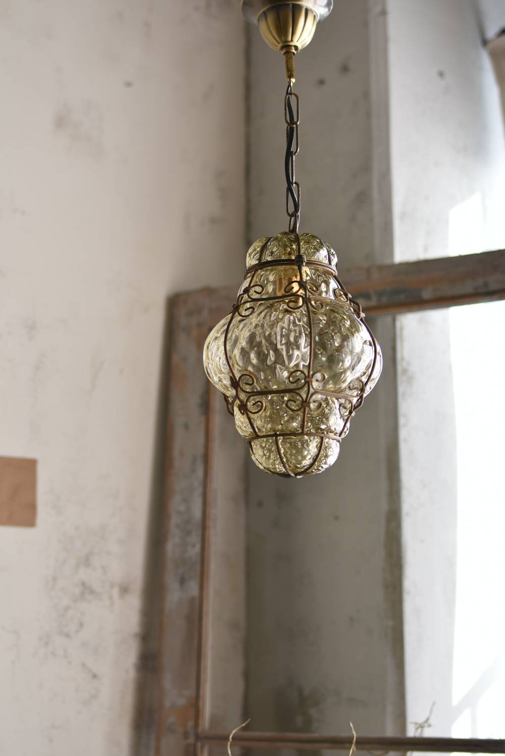 フランスヴィンテージ照明 ムラーノガラスランプ.19 インテリアランプ