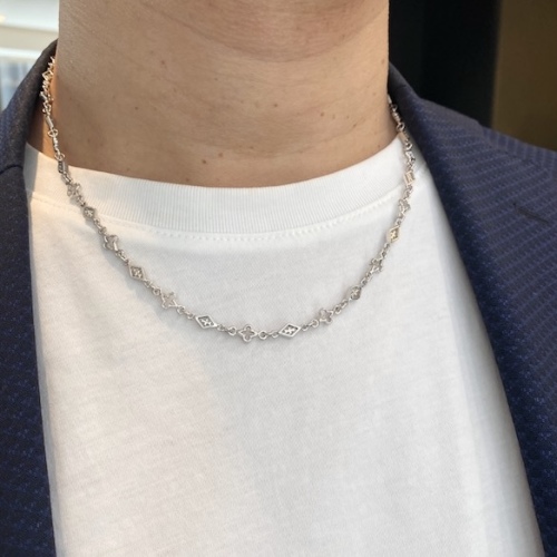 MIX OPEN GOTHIC / OPEN DIAMOND SHAPED / CROSS LINK CHAIN / Silver