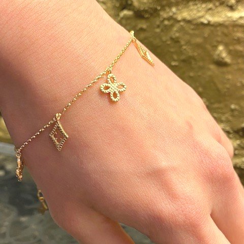 INFINITY CHARM BRACELET 18k Yellow Gold BRACELET（ブレスレット