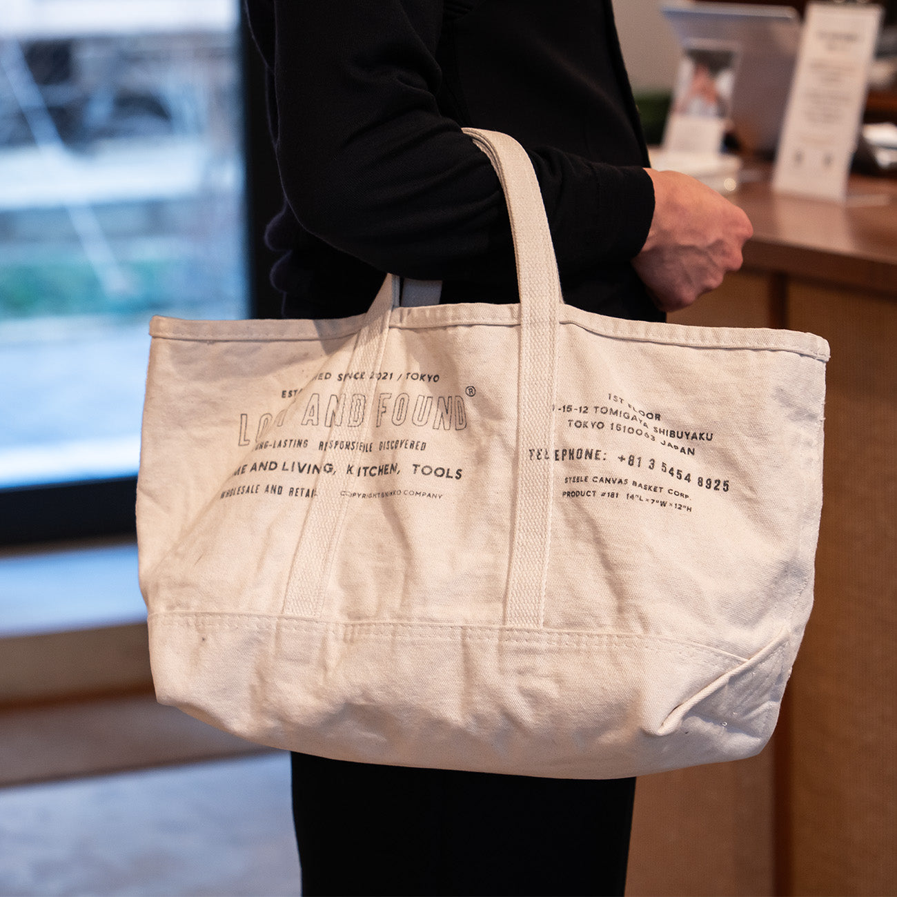 LOST AND FOUND(ロストアンドファウンド) STEELE CANVAS ORIGINAL TOTE