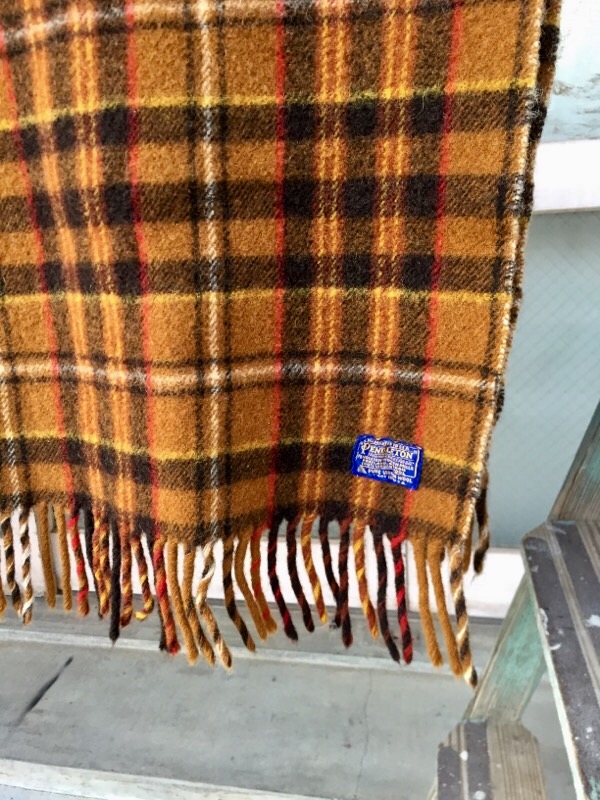 PENDLETON ペンドルトン ブランケット チェック柄 フリンジ 膝掛け