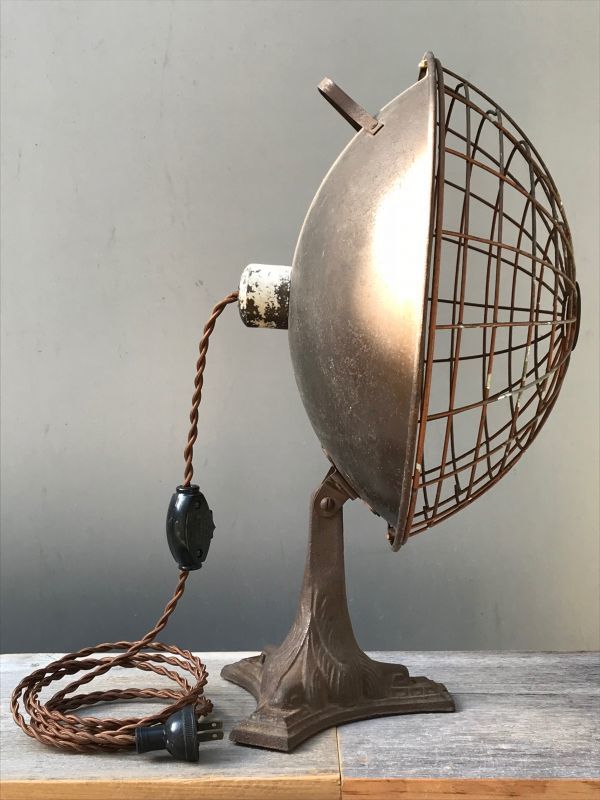 1910'S 20'S インダストリアル 電熱線ヒーター改 デスクランプ 1灯