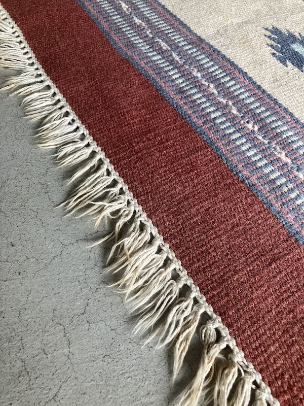 native american RUG インディアンラグ 大判 ALL WOOL WEAVING 絨毯