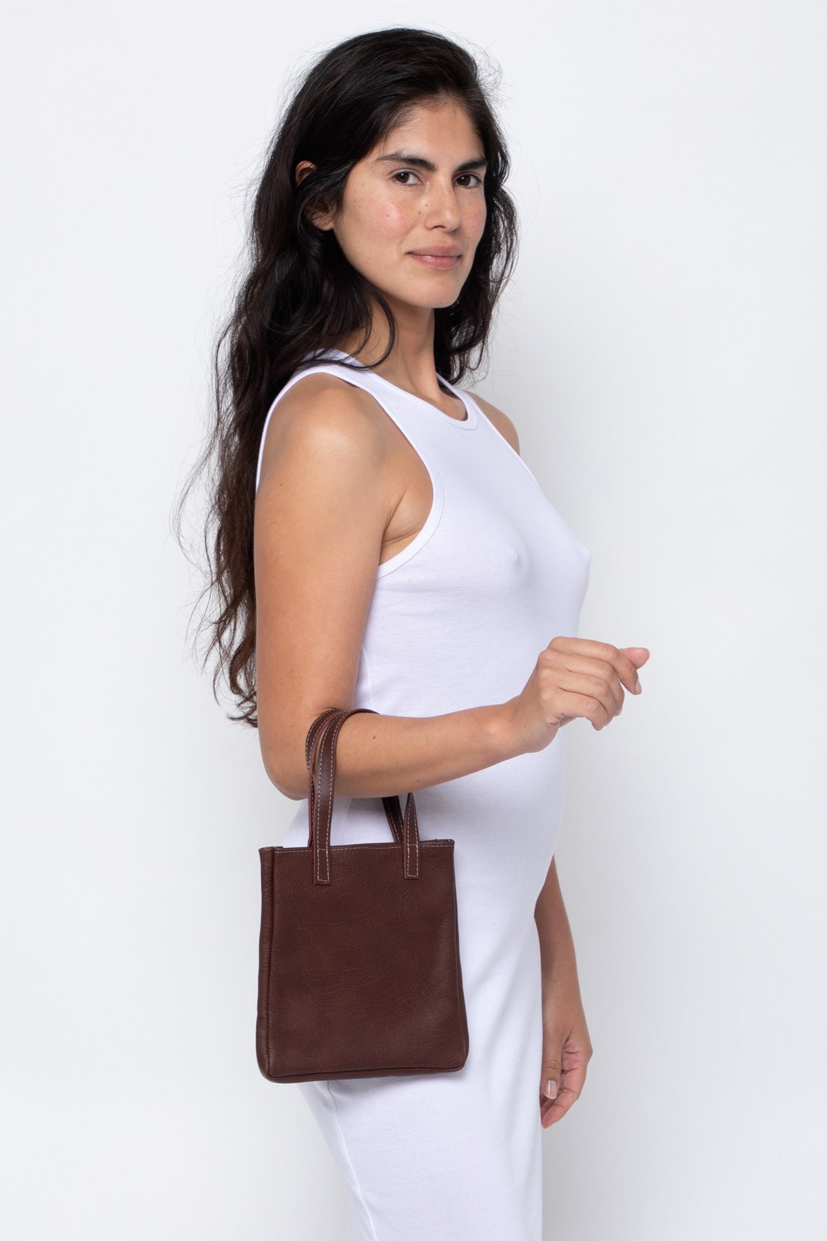 RLH3455 - Mini Leather Tote Bag – Los Angeles Apparel