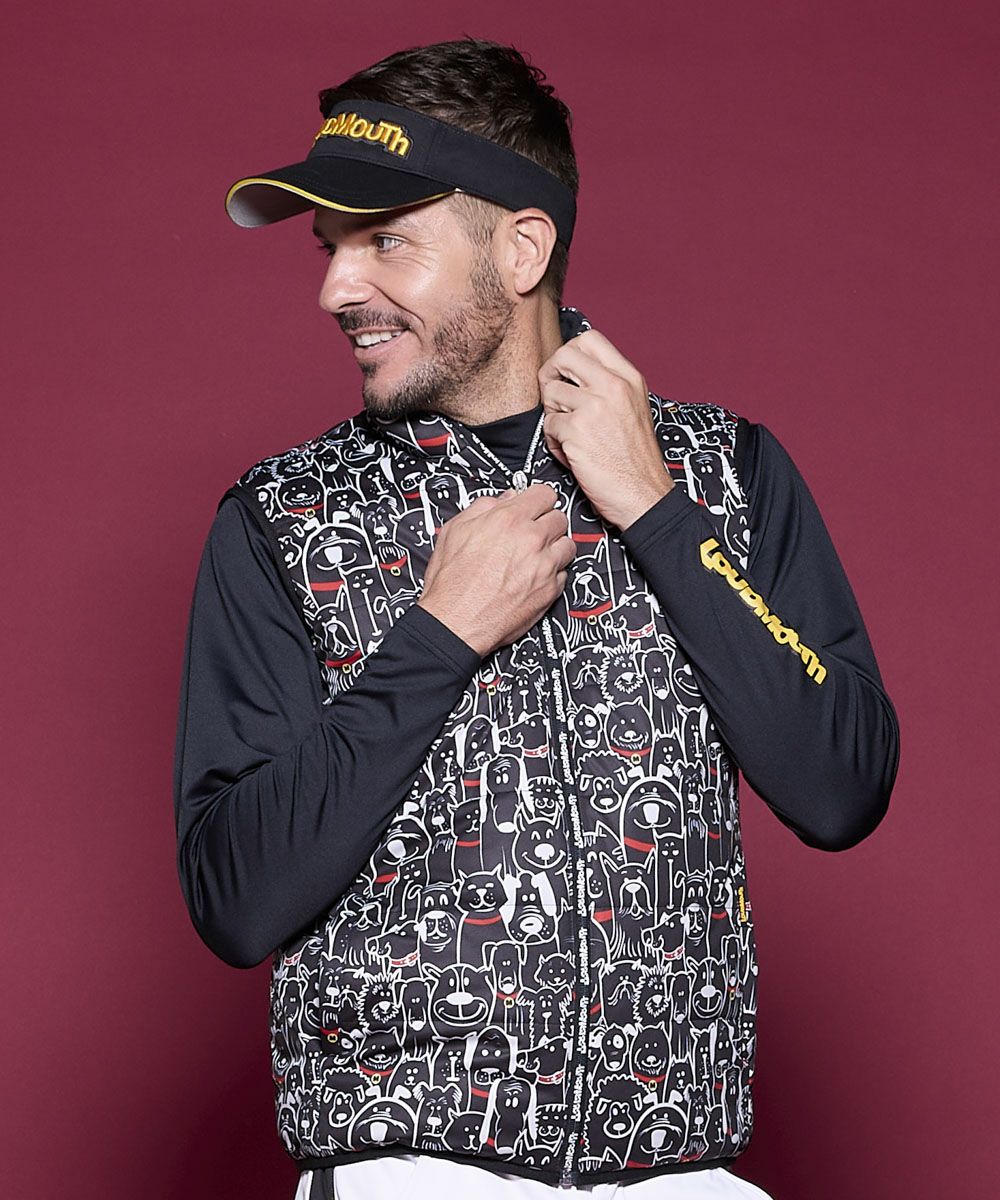 メンズ 裏蓄熱ボアフリースベスト ネイビー | LOUDMOUTH JAPAN