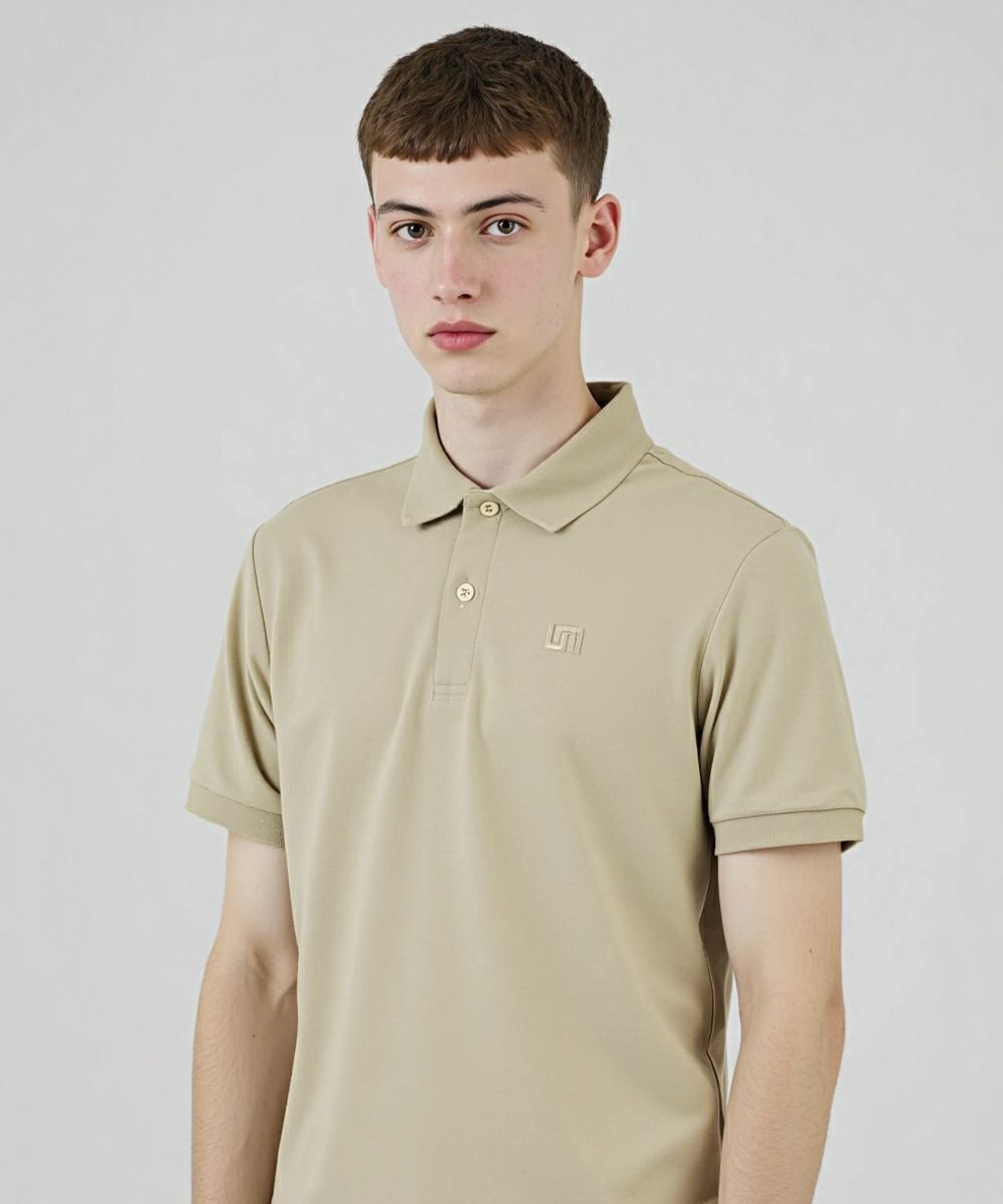 メンズ 半袖ポロシャツ ベージュ | LOUDMOUTH JAPAN