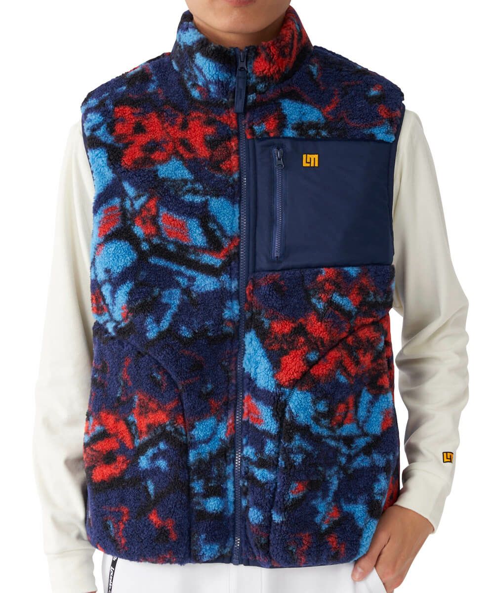 メンズ 裏蓄熱ボアフリースベスト ネイビー | LOUDMOUTH JAPAN