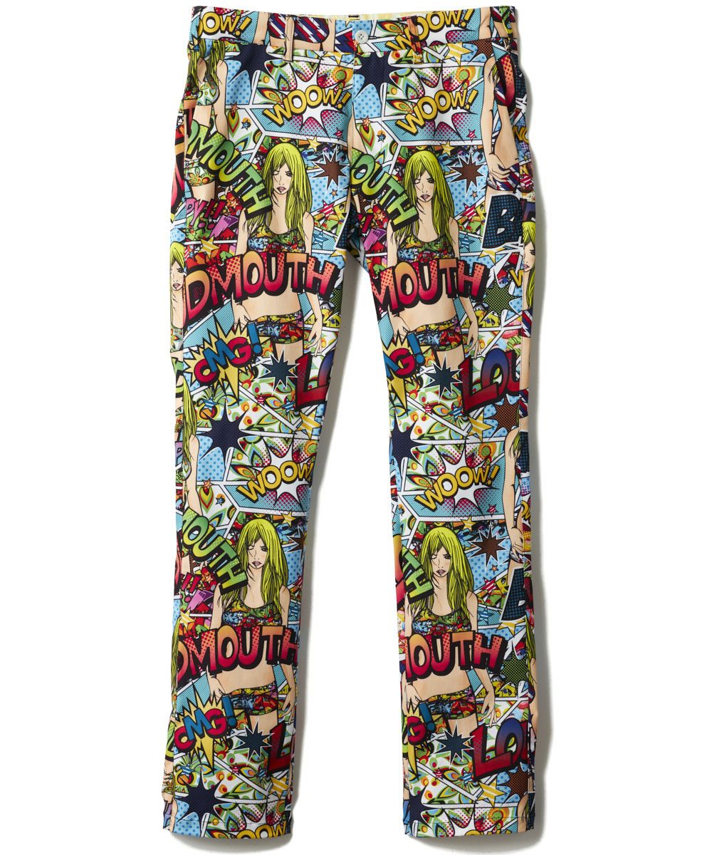 メンズ ストレッチツイル 柄パンツ Animal Skulls/アニマルスカルズ