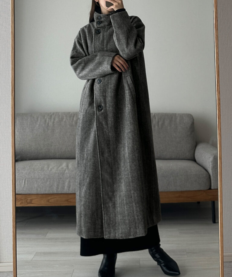 425】シャギーハイネックオーバーコート | Louere (ルエレ)｜公式LOOKBOOK