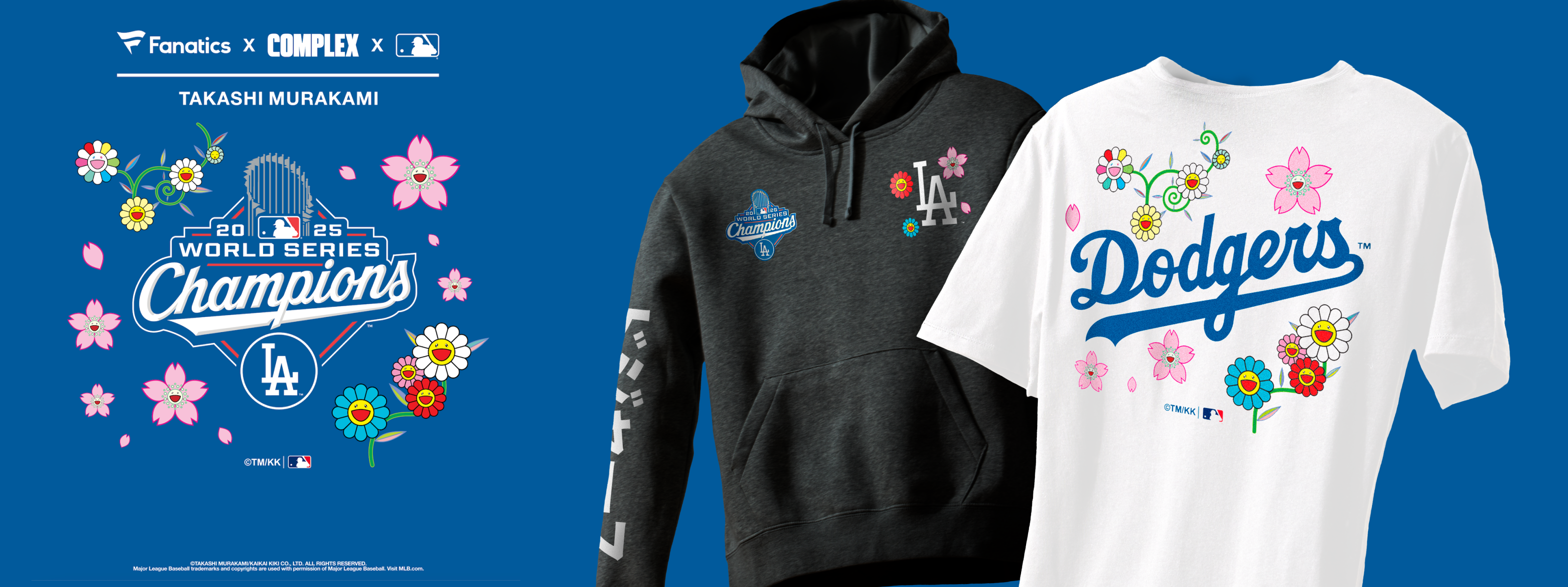 即完売必至】村上隆がドジャースWS優勝を祝う！笑顔の花＆カタカナロゴ