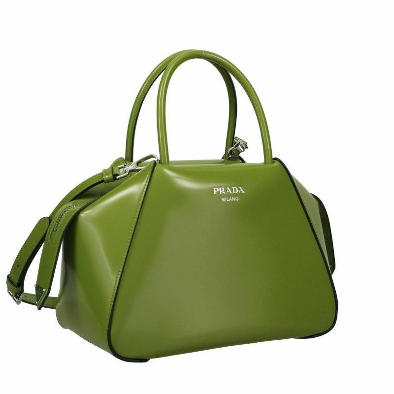 プラダ PRADA ハンドバッグ レディース SPAZZOLATO グリーン 1BA366